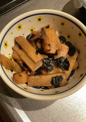 ウドのきんぴら味付け海苔入れて-レシピのメイン写真