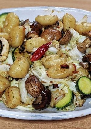 ペペロンチーノ野菜ニョッキ248kcal-レシピのメイン写真