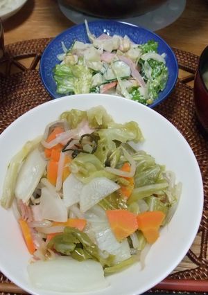 ポン酢でいただく　何でも野菜の蒸し焼き-レシピのメイン写真