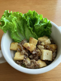 こどもも喜ぶ☆5分で肉味噌豆腐-レシピのメイン写真