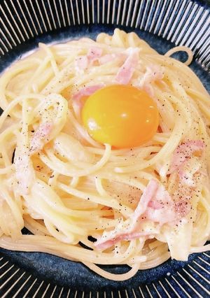 豆乳で作る☆カルボナーラ♪-レシピのメイン写真