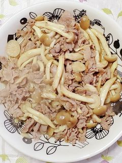 豚肉と茸のバタポン炒め-レシピのメイン写真