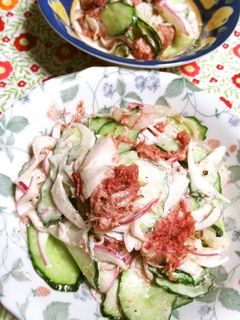 紫玉ねぎとコンビーフの簡単サラダ-レシピのメイン写真