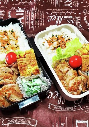 男子高校生大葉チーズ肉巻き弁当-レシピのメイン写真