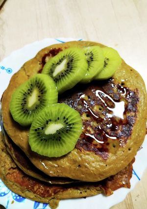 オートミールパンケーキ（プロテイン入り）-レシピのメイン写真