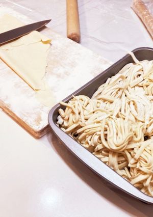 子供とうどん作り-レシピのメイン写真