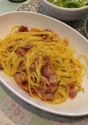 簡単絶品混ぜるだけカルボナーラ-レシピのメイン写真