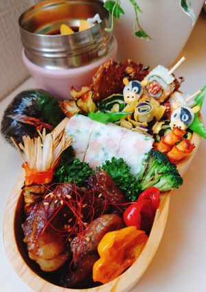 女子学生のお弁当(2022.6.1)-レシピのメイン写真