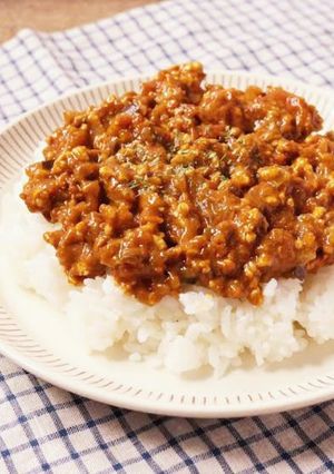 我が家のシンプル無加水キーマカレー-レシピのメイン写真