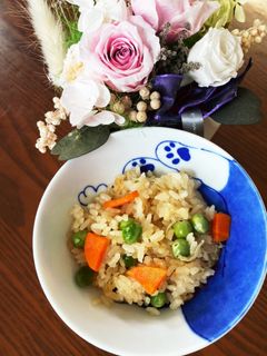 えんどう豆とじゃこの炊き込みご飯-レシピのメイン写真