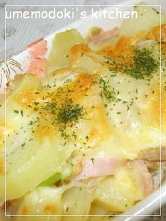 ✿ツナ・ハム・ネギ入り☆ポテトグラタン-レシピのメイン写真