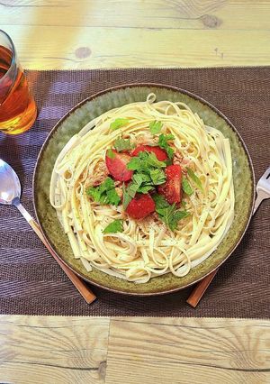 シーチキンとトマトの冷製パスタ-レシピのメイン写真