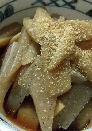 新ごぼうとこんにゃくの生姜煮-レシピのメイン写真