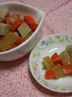 大根と人参と高野豆腐のコロコロ煮-レシピのメイン写真