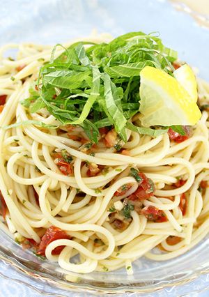 さっぱり簡単！大葉の冷製パスタ-レシピのメイン写真