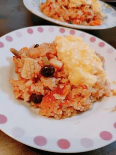 グリル鍋で!トマトパエリア-レシピのメイン写真