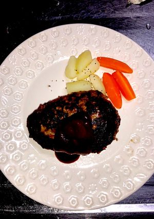 ハンバーグ-レシピのメイン写真