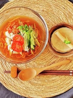 夏にぴったり~簡単ササミ冷ラーメン-レシピのメイン写真