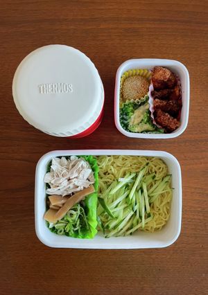 中学生野球弁当56｜冷やしラーメン-レシピのメイン写真