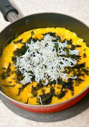 オープンオムレツ④しらすと海苔の和風味-レシピのメイン写真