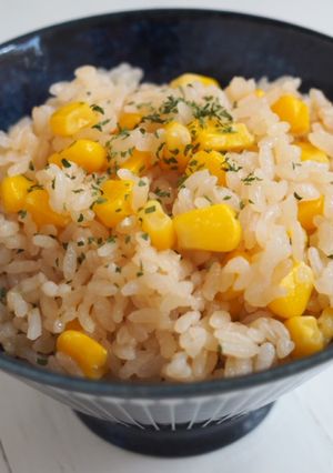 炊飯器で簡単！バター醤油コーンライス-レシピのメイン写真