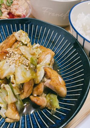 キャベツと鶏もものオイスター炒め-レシピのメイン写真