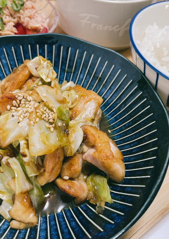 キャベツと鶏もものオイスター炒め-レシピのメイン写真