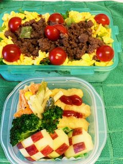 中学生男子 お弁当の日6/1-レシピのメイン写真