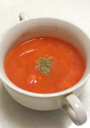 5分くらいでできるトマトスープ-レシピのメイン写真