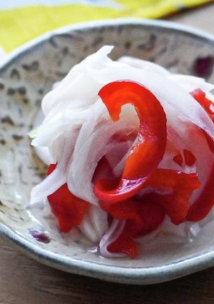 簡単！漬けるだけ玉ねぎとパプリカのマリネ-レシピのメイン写真