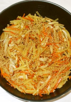 ちくわじゃが芋のキンピラ♪簡単漢方薬膳-レシピのメイン写真