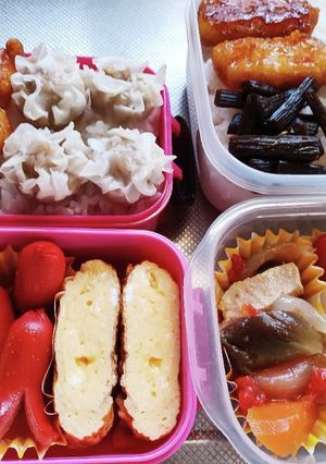 旦那、娘弁当(6/2息子ワクチン接種)-レシピのメイン写真