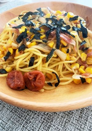 梅昆布茶パスタ-レシピのメイン写真