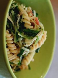 水菜とえのきの明太子パスタ-レシピのメイン写真