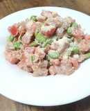 マグロと枝豆とトマトのサラダ