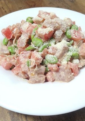 マグロと枝豆とトマトのサラダ-レシピのメイン写真
