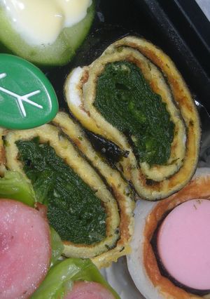 ◎くるくる☆のりと卵のほうれん草巻き◎-レシピのメイン写真