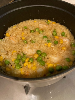 ストウブ鍋でカレーピラフ-レシピのメイン写真