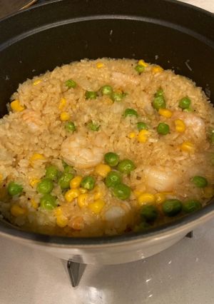 ストウブ鍋でカレーピラフ-レシピのメイン写真