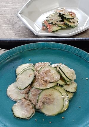 【野菜ソムリエ】ズッキーニのツナマヨポン-レシピのメイン写真