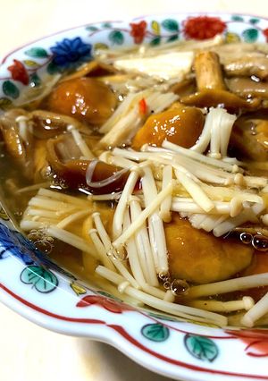 白だしで簡単。特大なめことえのき-レシピのメイン写真