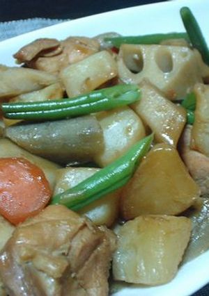 鶏肉と根菜の炒め煮-レシピのメイン写真