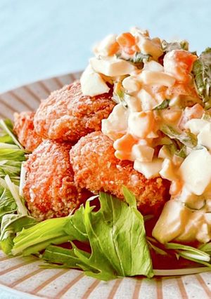 【楽めし】鶏胸肉の唐揚げ大葉タルタル-レシピのメイン写真