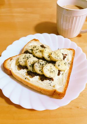 あんクリチバナナトースト-レシピのメイン写真