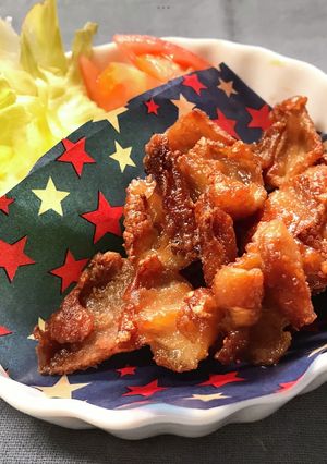 鶏皮のカリカリ・鶏油も取り置き料理に使う-レシピのメイン写真