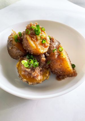 新じゃが美味しい！　　そぼろ甘味噌-レシピのメイン写真