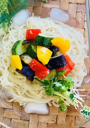 【ちょい足し】夏野菜たっぷり冷麺-レシピのメイン写真