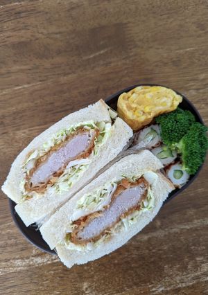 JK☆サクッとんかつサンドイッチ弁当♪-レシピのメイン写真