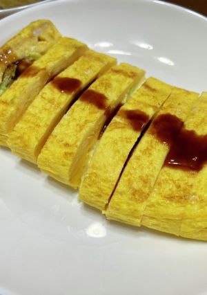 とろーりチーズとキャベツの玉子焼き-レシピのメイン写真