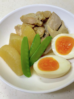 角煮の残り汁で大根と鶏肉の煮物^^-レシピのメイン写真